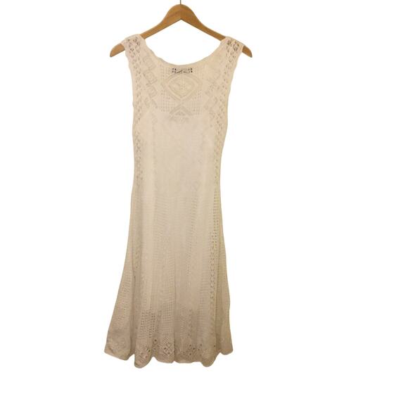 Polo Ralph Lauren white Cotton crochet Knit Pointelle Dress - Picture 4 of 9